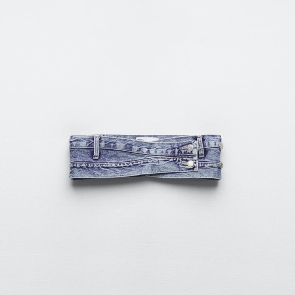 Zara TRF DENIM BELT - SOLD OUT ONLINE